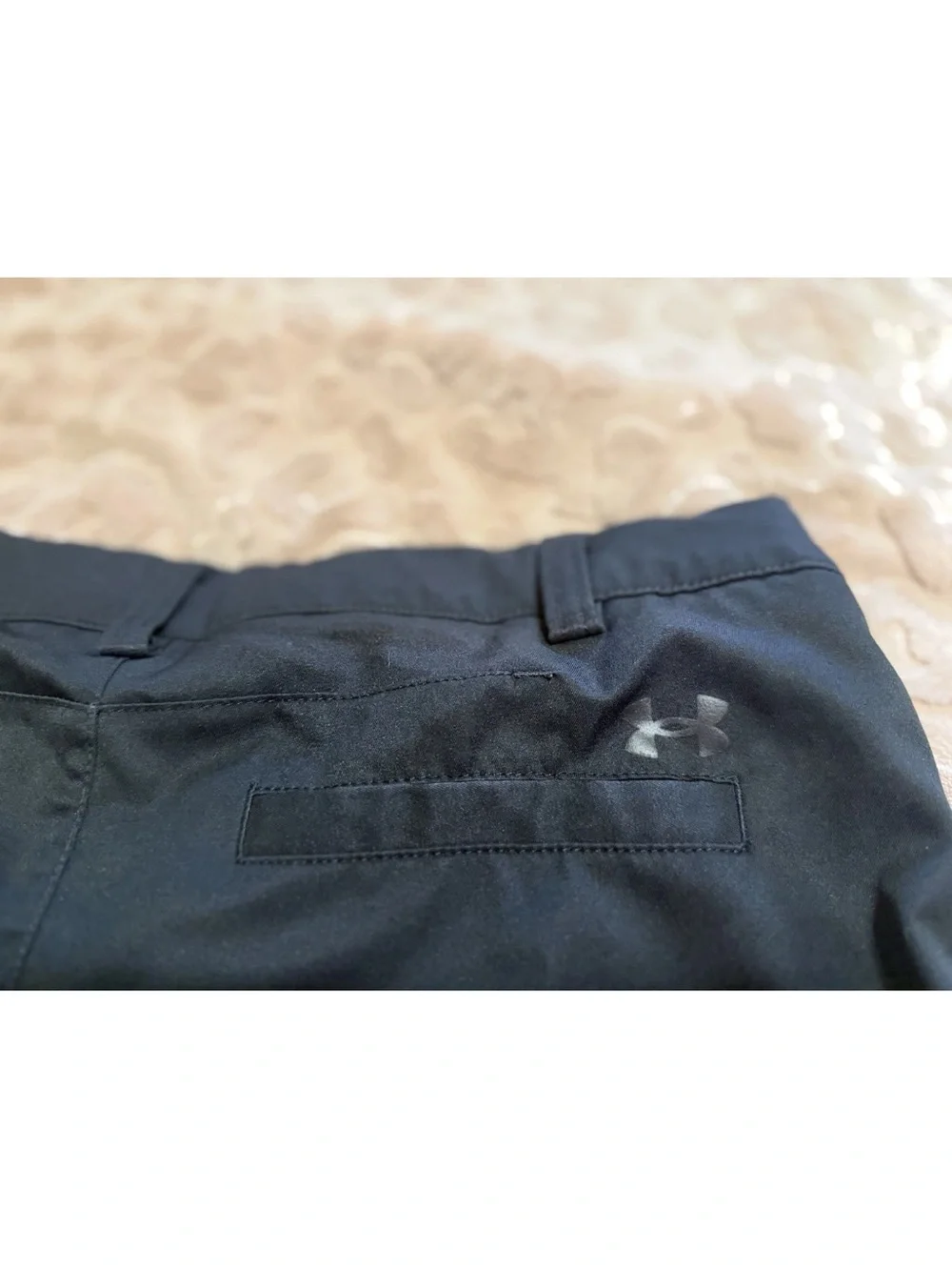 Under Armour Boys Black Khaki Shorts! Large 30x11